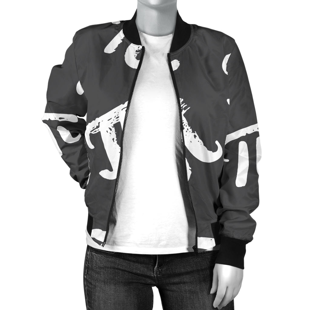 Pi Day Pattern Print Design A02 Women's Bomber Jacket