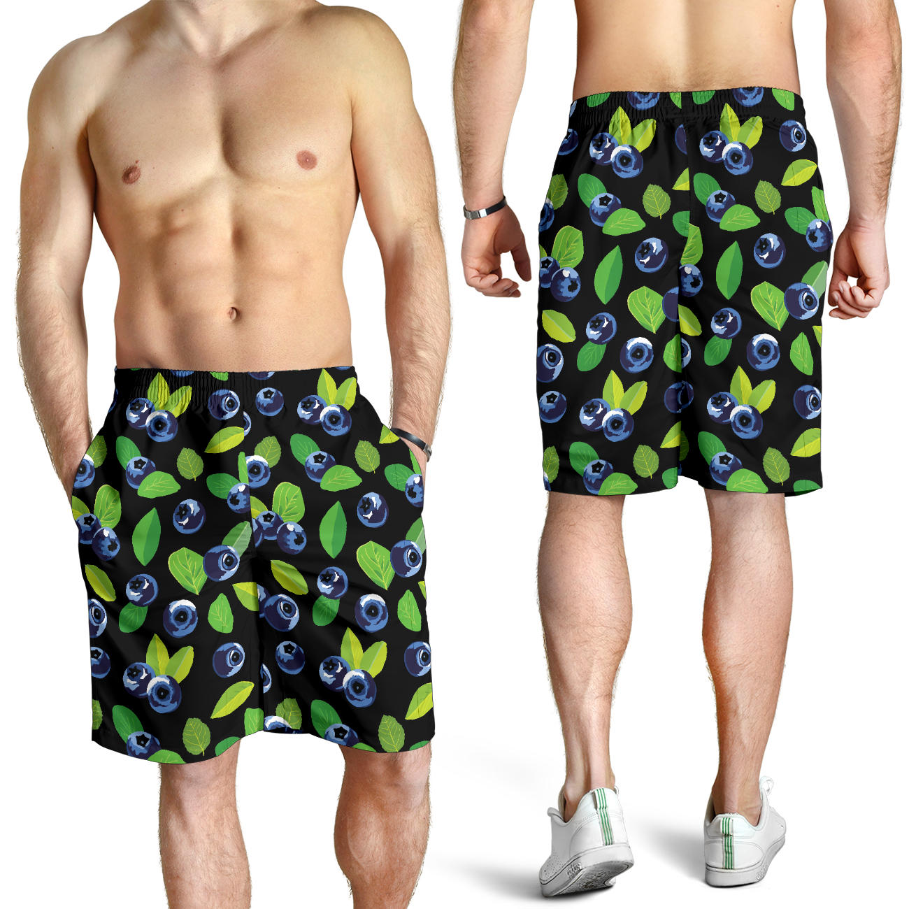 Blueberry Pattern Print Design BB03 Mens Shorts