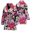 Lily Pattern Print Design LY017 Women Bathrobe