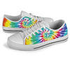 Tie Dye White Bottom Low Top Shoes