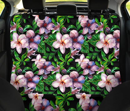 Plumeria Pattern Print Design PM01 Rear Dog  Seat Cover