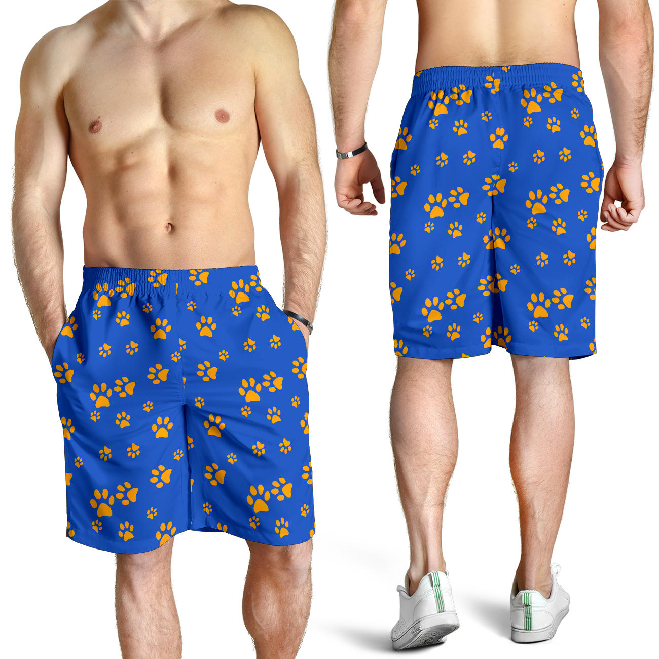 Paw Pattern Print Design A03 Mens Shorts