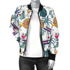 Aloha Hawaii Beach Pattern Print Design 04 Women's Bomber Jacket