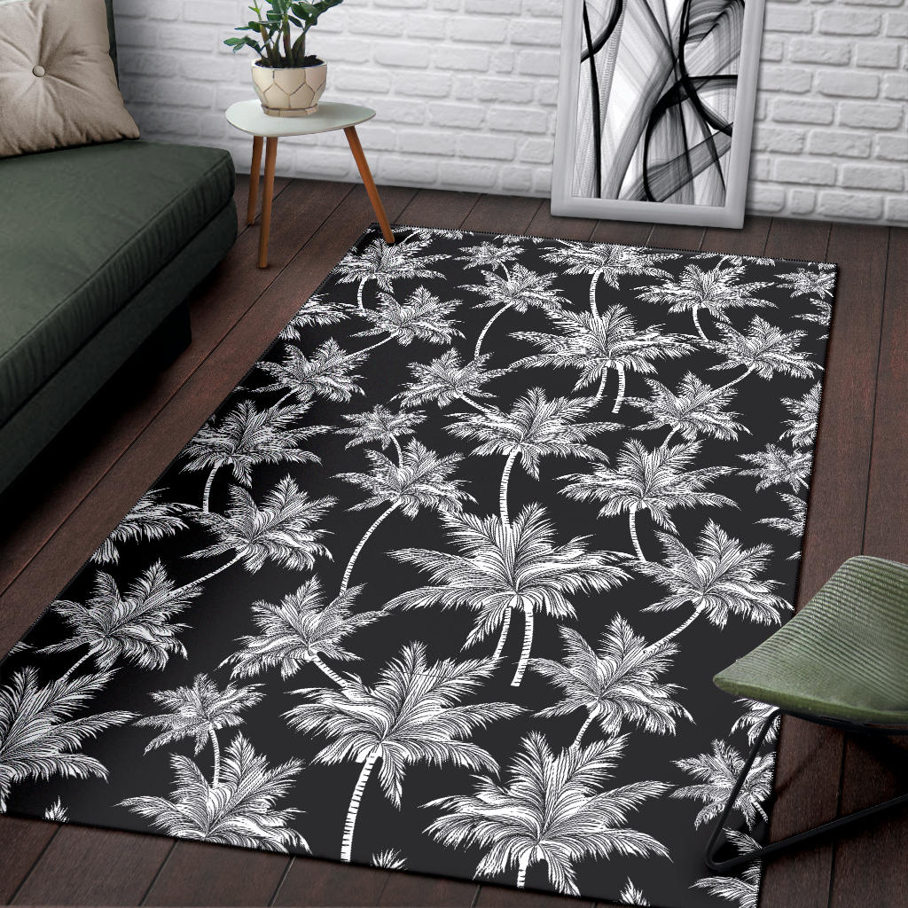 Palm Tree Pattern Print Design PT03 Area Rugs