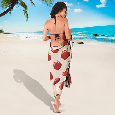 Apple Pattern Print Design AP01 Sarong Pareo Wrap