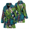 Rainforest Pattern Print Design RF01 Women Bathrobe