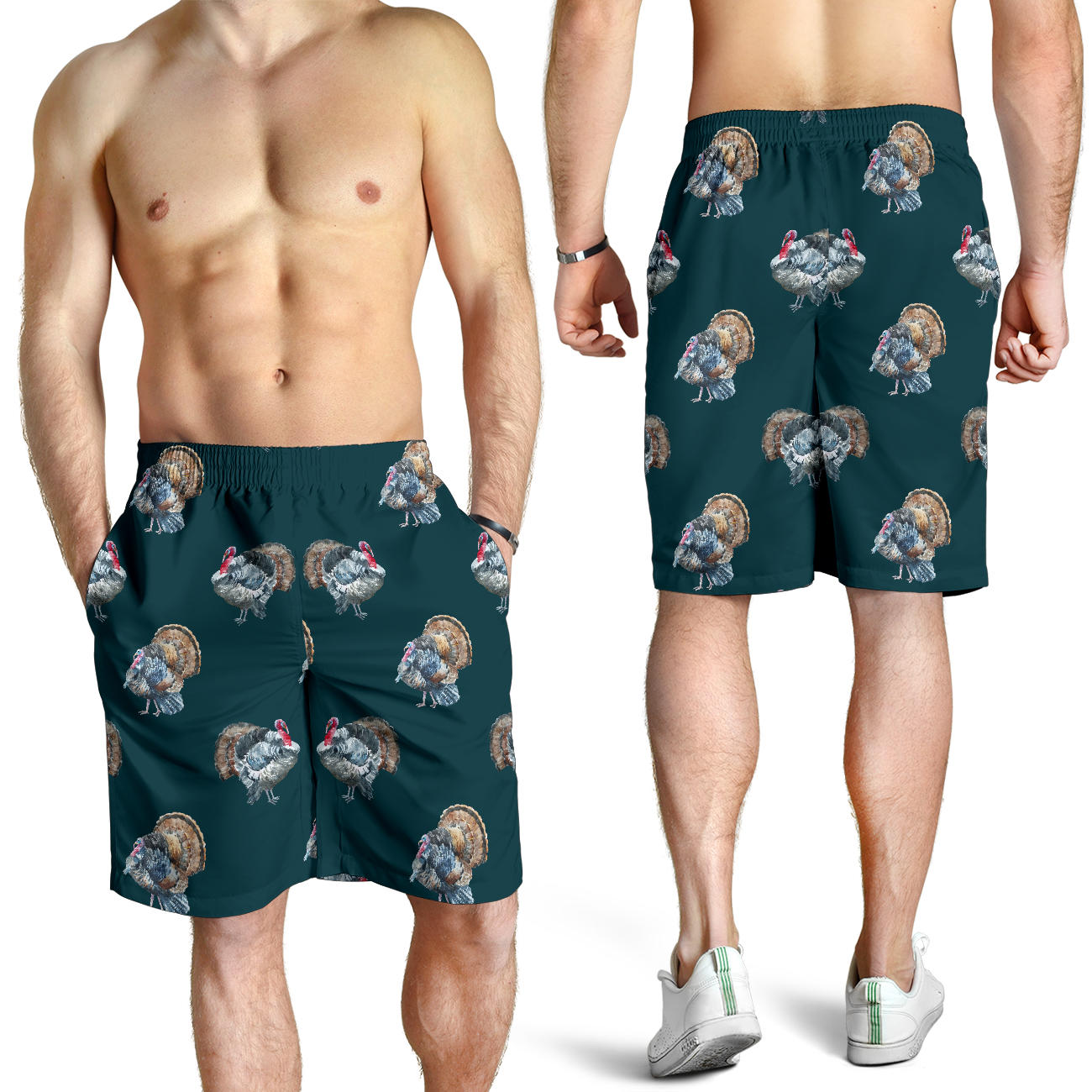 Turkey Pattern Print Design 03 Mens Shorts