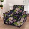 lotus Embroidered Pattern Print Design LO06 Armchair Slipcover