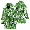 Palm Leaves Pattern Print Design PL08 Women Bathrobe