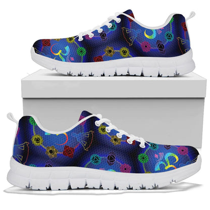 Chakra Zen Yoga OM Sneakers White Bottom Shoes
