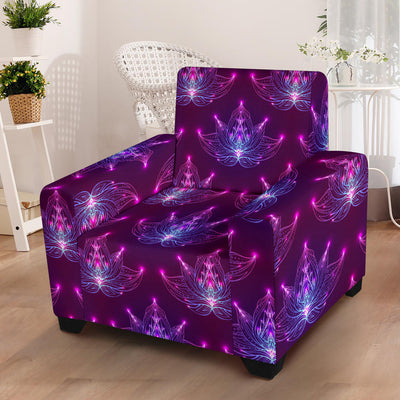 lotus Pattern Print Design LO01 Armchair Slipcover