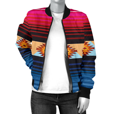 Mexican Pattern Print Design 03 Women's Bomber Jacket