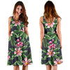 Summer Floral Pattern Print Design SF010 Midi Dress