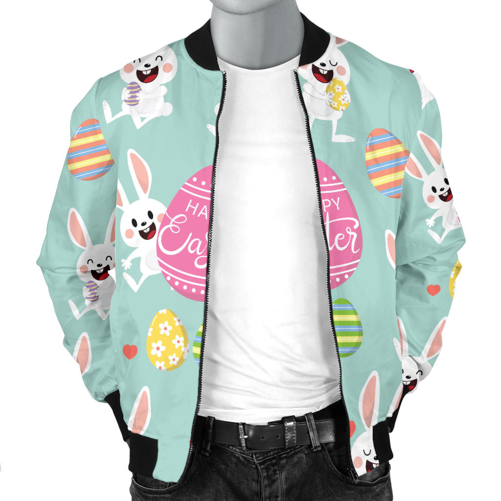Easter Eggs Pattern Print Design RB014 Men Bomber Jacket