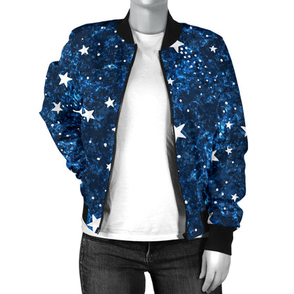 Cosmic Pattern Print Design 05 Women's Bomber Jacket