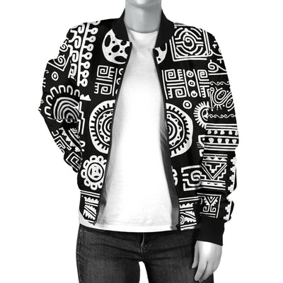 Polynesian Pattern Print Design A02 Women's Bomber Jacket