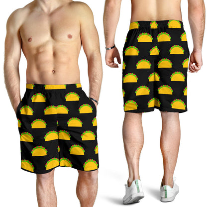 Taco Pattern Print Design TC06 Mens Shorts