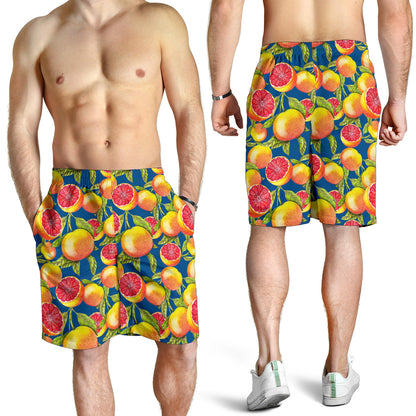 Grapefruit Pattern Print Design GF04 Mens Shorts