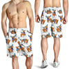 Moose Cute Pattern Print Design 01 Mens Shorts