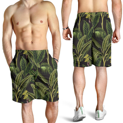 Banana Leaf Pattern Print Design BL04 Mens Shorts