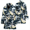 Rabbit Sleeping Pattern Print Design RB08 Women Bathrobe