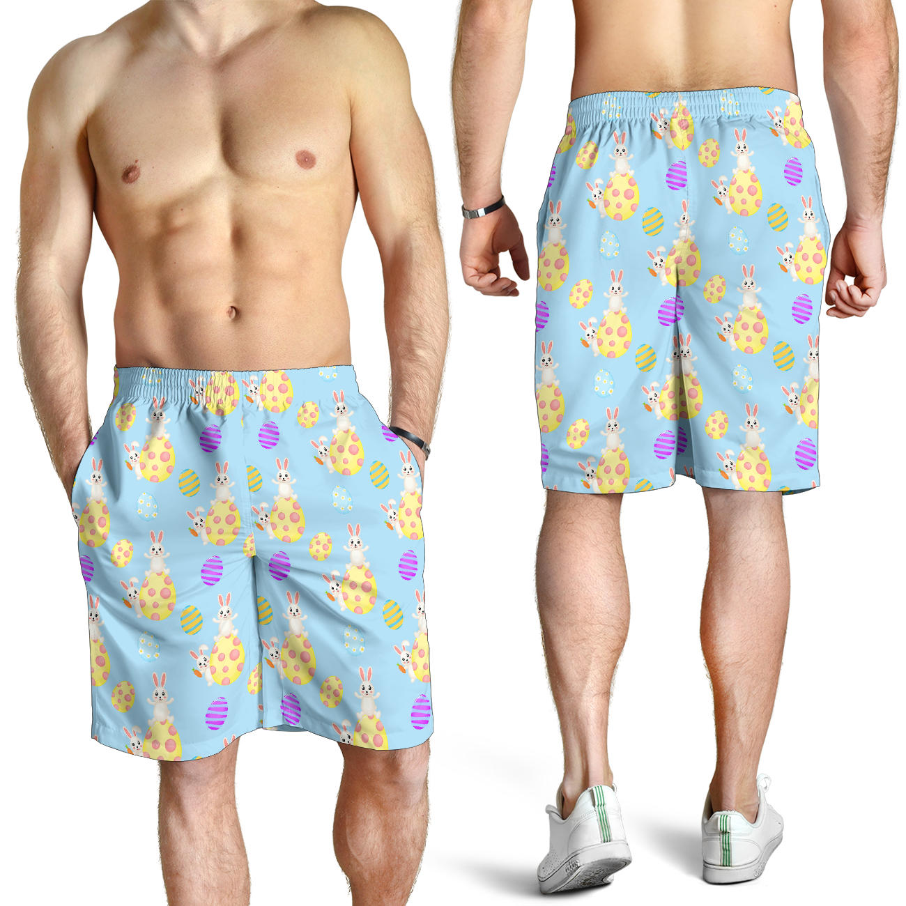 Easter Eggs Pattern Print Design RB015 Mens Shorts