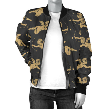 Cupid Pattern Print Design 02 Women's Bomber Jacket