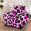 Pink Leopard Print Armchair Slipcover