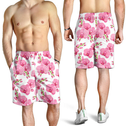 Orchid Pink Pattern Print Design OR07 Mens Shorts