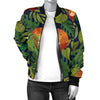 Lion Jungle Pattern Print Design 05 Women's Bomber Jacket