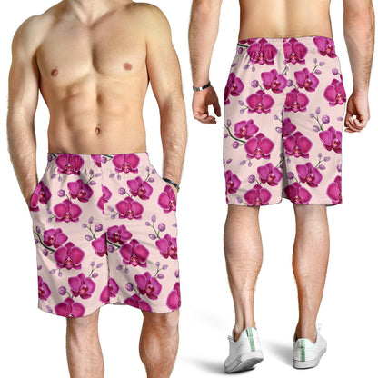 Orchid Purple Pattern Print Design OR04 Mens Shorts