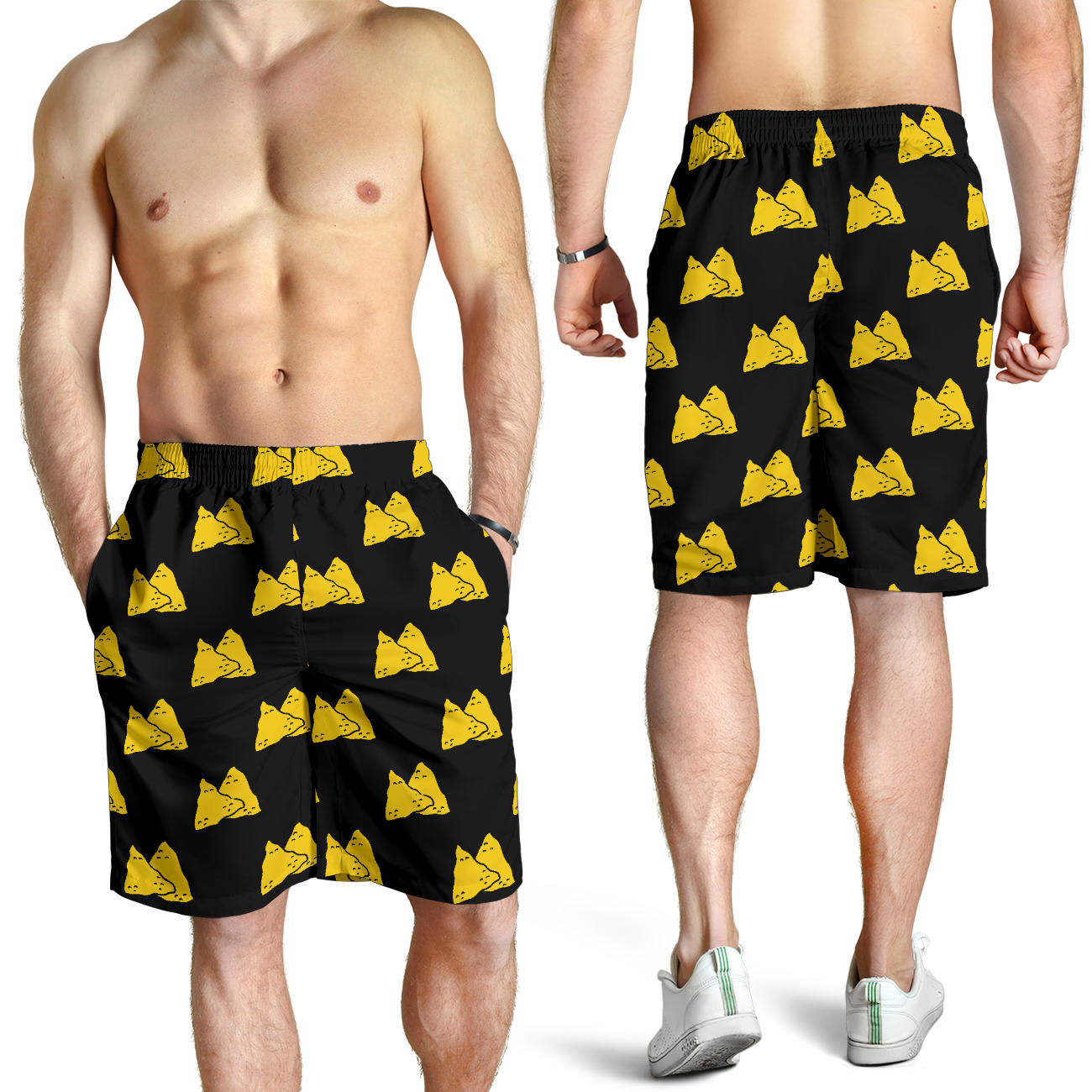 Nachos Pattern Print Design A02 Mens Shorts