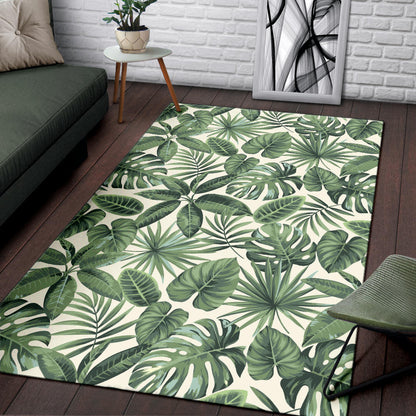 Palm Leaves Pattern Print Design PL014 Area Rugs