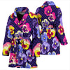 Pansy Pattern Print Design PS04 Women Bathrobe