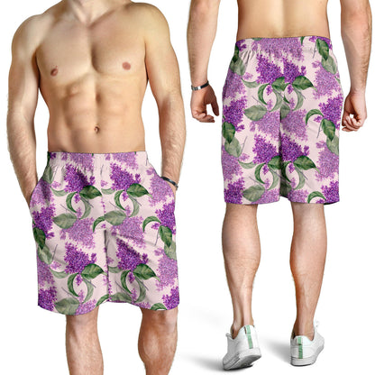 Lilac Pattern Print Design LI02 Mens Shorts