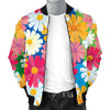 Daisy Pattern Print Design DS05 Men Bomber Jacket