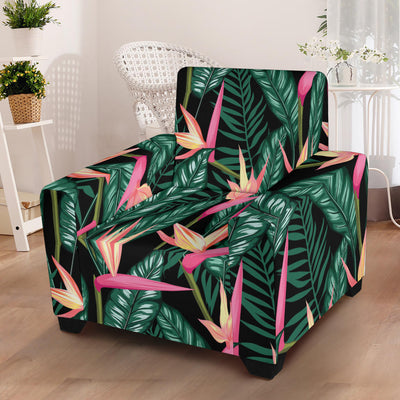 Bird Of Paradise Pattern Print Design BOP03 Armchair Slipcover