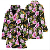 Magnolia Pattern Print Design MAG08 Women Bathrobe