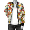 Butterfly Pattern Print Design 02 Women's Bomber Jacket