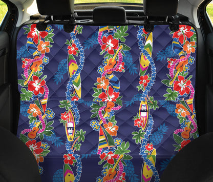 Hawaiian Themed Pattern Print Design H04 Rear Dog  Seat Cover