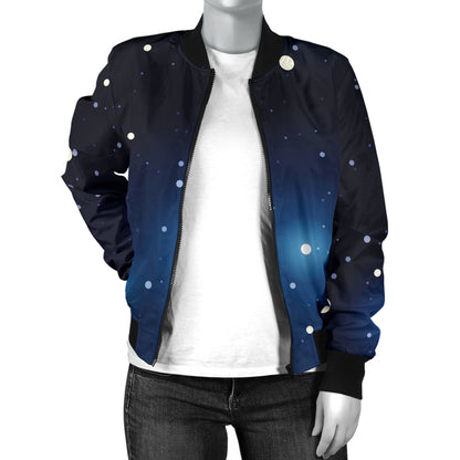 Night sky Pattern Print Design A02 Women's Bomber Jacket
