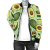 Avocado Pattern Print Design AC01 Women Bomber Jacket