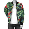 Bird Of Paradise Pattern Print Design BOP06 Women Bomber Jacket