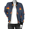 Campfire Pattern Print Design 02 Women's Bomber Jacket