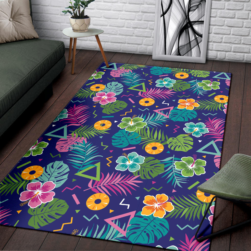 Hawaiian Themed Pattern Print Design H014 Area Rugs