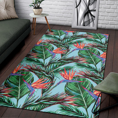 Bird Of Paradise Pattern Print Design BOP01 Area Rugs