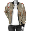 Nautical Pattern Print Design A02 Women's Bomber Jacket