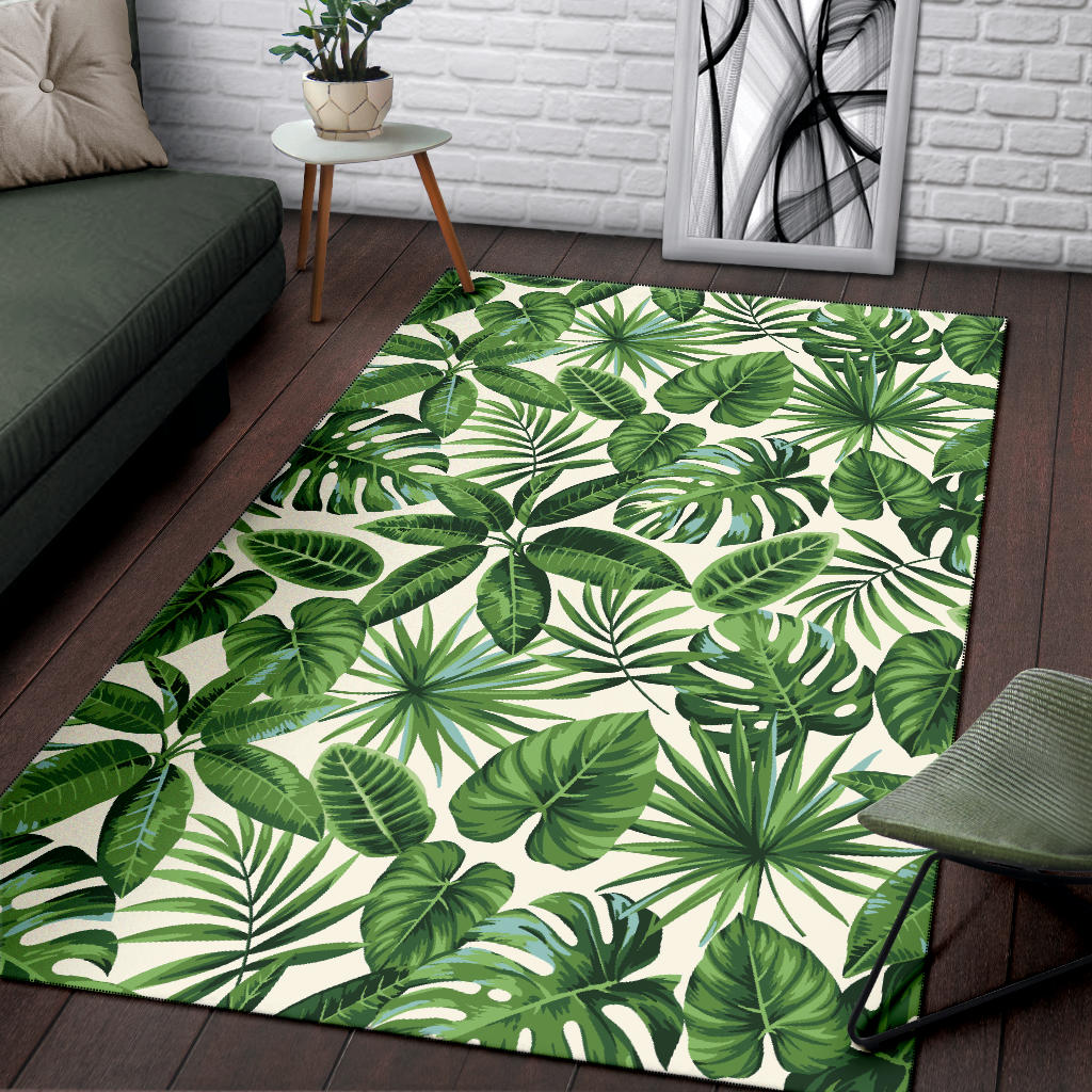 Tropical Flower Pattern Print Design TF013 Area Rugs