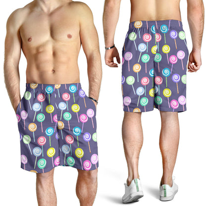 Lollipop Pattern Print Design LL03 Mens Shorts