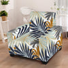 Colorful Tropical Palm Leaves Armchair Slipcover